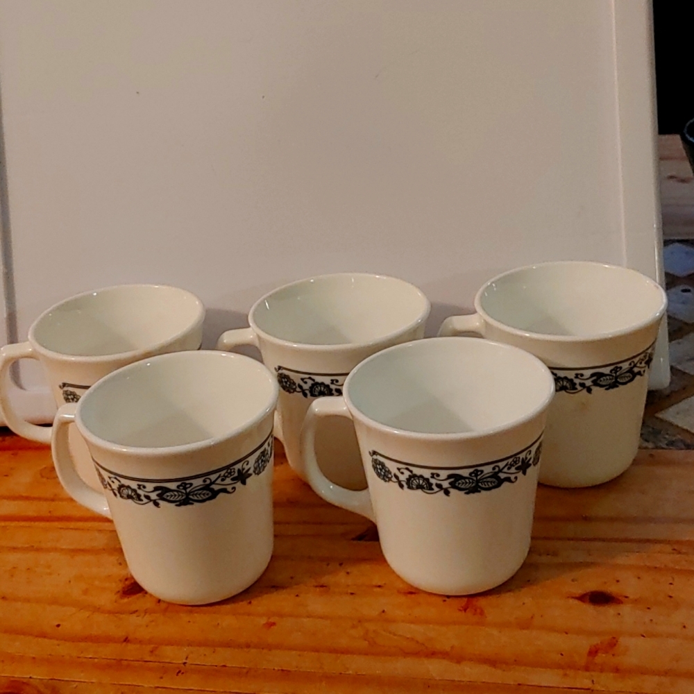 Corning Ware coffee cups